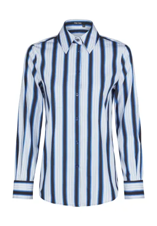 Marc Aurel - Streifenhemd schmal blue varied - Gr. - 36