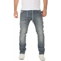 WOTEGA Slim-fit-Jeans Herren Jogginghose in Jeans-Look Noah Stretch Hose in Jogging Jeans Sweathosen Denim