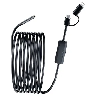 2 in 1 IOS Android 8mm Wired Industrial Endoscope Smartphone Camera 1m/2m/5m/10m Type-C HD 960P WiredPipe Inspection B