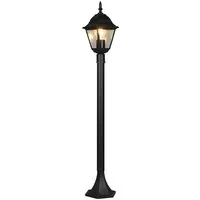 TRIO Leuchten LED Pollerleuchte im Landhausstil mit E27 LED, Höhe 100cm, LED wechselbar, Warmweiß, Gartenlaterne zur Garten-Wegbeleuchtung, Außen-lampe Außenbereich