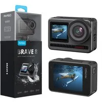 Akaso Brave 8 Action Cam (4K Ultra HD, Wi-Fi 5G, Wi-Fi 2.4G, EIS 4.0, Wasserdicht bis 60 m, Duales Farbdisplay, Sprachsteuerung)