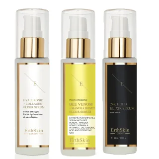 Bienengift + Manuka Honig Elixier Serum 60ml + Hyaluronsäure & Kollagen Serum - 60ml + ANTI-WRINKLE ELIXIR SERUM 24K GOLD - 60ml