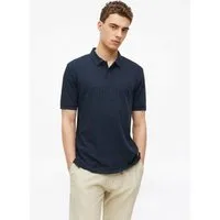 s.Oliver Kurzarmshirt Polo-Shirt Jacquard-Poloshirt mit seitlichen Schlitzen