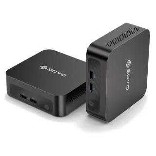 SOYO Y5 Mini PC Intel Core i3 4020Y 8GB RAM 128GB Storage Windows 10 Pro WIFI5 Dual Screen Output Mini Gaming Computer