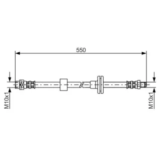 Bosch Bremsschlauch vorne BMW X3 E83
