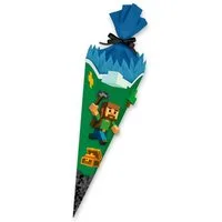 itenga Schultüte itenga SCHULTÜTEN Bastelset 68cm - Blockgame Pixel - Komplettset