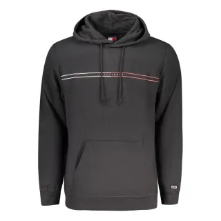 Tommy Hilfiger Schwarzer Baumwoll-Herren-Hoodie