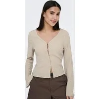 ONLY Strickjacke ONLILSE L/S CARIDGAN STRUC JRS Kunstfaser, V-Ausschnitt