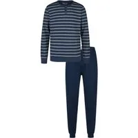 Phil & Co. Schlafanzug Herren Pyjama lang (2 tlg) Modisches Design