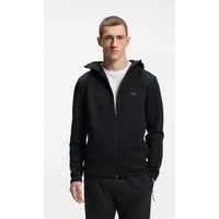 BOSS GREEN Kapuzensweatjacke Regular Fit, reflektierende Details, Kapuze mit Kordelzug