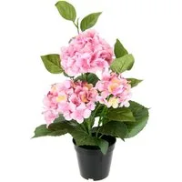 Kunstblume Hortensien, I.GE.A., Höhe 50 cm, Künstliche Hortensie im Topf Blume Hortensienbusch künstlich Pflanze
