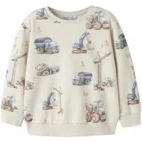 Name It Sweatshirt NMMNELSON LS NREG SWEAT BRU BOX Baumwollmischung, regular fit