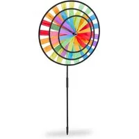 relaxdays Windrad Regenboge