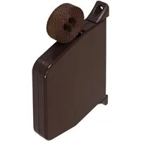 Inovatec Aufputz-Gurtwickler Rollladen Aufschraubwickler Gurtwickler Mini + 5 m Gurtband braun, Gurtbreite 14 mm, 1-tlg.