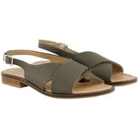 Ulla Popken Ledersandalen elastische Fersenriemen Weite H Sandalette