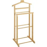HAKU Herrendiener Anzugständer, Dressboy, Kleiderboy, Kleiderbutler, Stiller Diener, (1 St), freiform - aus Bambus natur -B/T/H 48/35/96 cm