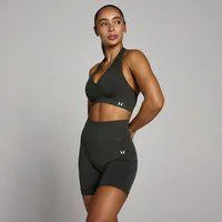 MP Damen Tempo Nahtloser Neckholder-BH – Nachtgrau - M