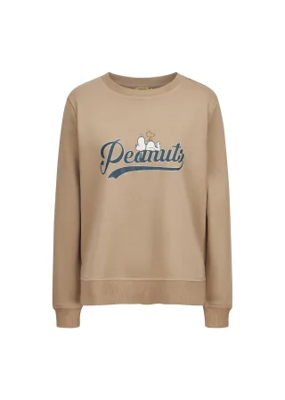 Sweatshirt mit Peanuts-Charakteren beige - Gr. - M