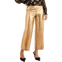 Love & Roses Lederhose Love & Roses weite Kunstlederhose, Petite (1-tlg)
