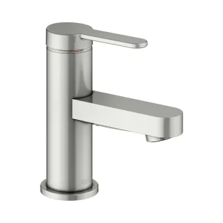 Keuco Waschtischarmatur 60 IXMO 59504 o.Zug.-Ablgrt. Flat, Ros r/e Edelst.-fin, 59504063100 59504063100