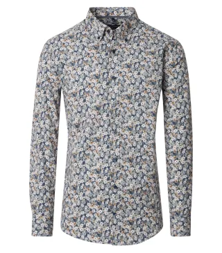 CASAMODA - Freizeithemd silber - Gr. - XL