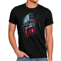 style3 T-Shirt Hunter Reflection yoda star the mandalorian wars