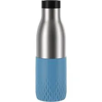 Emsa Trinkflasche Bludrop Sleeve, Edelstahl/Silikon, Quick-Press, 12h warm/24h kühl