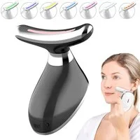 ANYSUN Gesichtsmassagegerät Elektrisches Gesichtsmassagegerät Gegen Falten,7 Farben 3 Modi, Gesicht Anti Falten Face Massager 42°C Wärme, Gua Sha Face Lifting Device, V Shape Facial EMS Gerät Masajeador für Damen Herren