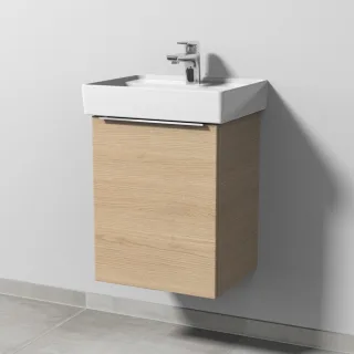 Sanipa 3way Waschtischunterbau zu Villeroy & Boch Collaro Waschtisch mit 1 Tür, Eiche-Nordic UM83048