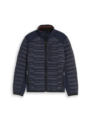 Tom Tailor - Lightweight Hybrid Steppjacke mit Stehkragen sky captain blue - Gr. - XXXL