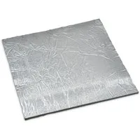 Feuerfest 123 GmbH Glasgewebematte Hitzeschutz - Keramikfasermatte mit Alubeschichtung 300 x 300 x 5 mm, Hochtemperatur-Isolierung - Aluminiumsilikat, hitzebeständig