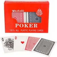 Goods+Gadgets Spiel Royal Kunststoff Poker – Abwaschbares Profi Pokerkarten Doppel-Deck, Plastik Poker-Karten, Spielkarten Doppel-Deck Set
