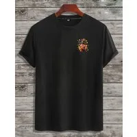RMK T-Shirt Herren Shirt Basic Rundhals Ananas Sommer aus Baumwolle