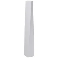 VIVANNO Bodenwindlicht Fiberglas HYDRON Säule - Weiß Matt (1 St), 11x11x80 cm