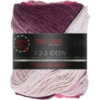 Pro Lana 1-2-3 IDEEN 100 g Häkelwolle, 315 m (Weiches Sommergarn mit frischem einmaligen Farbverlauf), 100 g