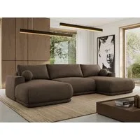 MKS MÖBEL Ecksofa RINA U, Set, Sofa mit Schlaffunktion und Bettkasten, DL-Automat, HR-Schaum, Wellenfederung, Schlaffunktion, Bettkasten