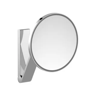 Keuco iLook_move Kosmetikspiegel 17612019003 5-fach Vergrößerung, beleuchtet, Ø 212 mm, verchromt, Unterputz