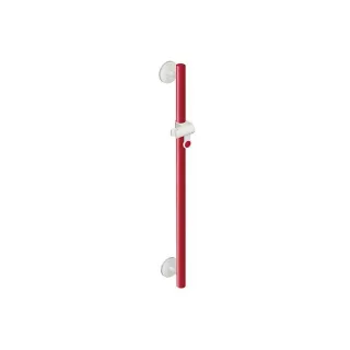 Hewi System 800 K Brausehalterstange 950.33.1009933 Außenmaß 600 mm, rubinrot, reinweiß
