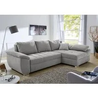 Jockenhöfer Gruppe Ecksofa Alster L-Form, B: 268 cm, mit Bettfunktion, Bettkasten & Zierkissen
