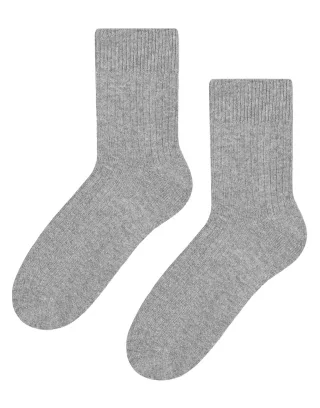 Womens Wool Dress Socks | Steven | Atmungsaktive Warme Socken für Damen -Grau
