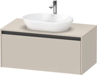 Duravit Ketho.2 Konsolenwaschtischunterbau wandhängend Taupe Matt 1000x550x459 mm - K24886091910000 K24886091910000