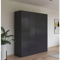 rauch Drehtürenschrank Kleiderschrank Schrank Garderobe Wäscheschrank TICAO (Schubladen in der Höhe variabel positionierbar) mit 2 geräumigen Schubladen, viel Stauraum MADE IN GERMANY