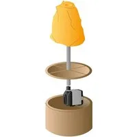 Heissner Springbrunnenpumpe Heissner indoor Zimmerbrunnenpumpe 300l/h (Komplett-Set, 1-tlg)
