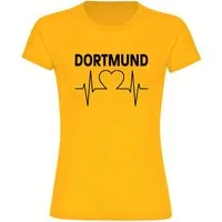 multifanshop T-Shirt Damen Dortmund - Herzschlag - Frauen