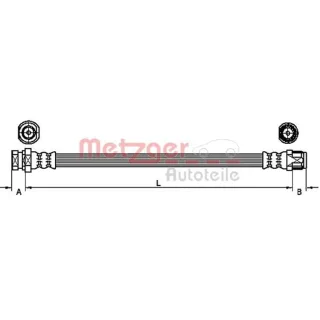 Metzger Bremsschlauch hinten links Nissan Interstar Opel Movano Renault Master