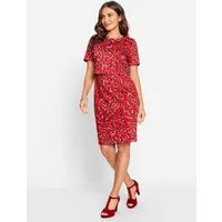 Witt Etuikleid Kleid Kurzarm
