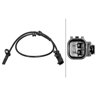 Hella Sensor f?r Raddrehzahl Tesla Model S 6PU358217-181