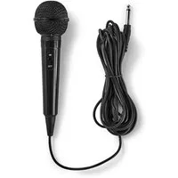 Nedis Mikrofon MPWD01BK (1-tlg), Mikrofon für Karaoke, 5 Meter festes Kabel