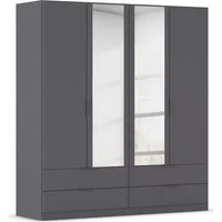 rauch Kleiderschrank Drehtürenschrank Schrank Garderobe Ankleide Schlafzimmer LAGOA (3 verschiedene Ausstattungen BASIC/CLASSIC/PREMIUM (inkl. SOFT-CLOSE) geräumige Schubladen, 3 Breiten, optional mit Aufsatz MADE IN GERMANY