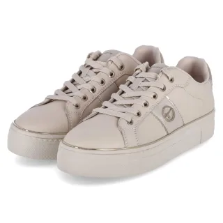 Tamaris Low Sneaker - Gr. 37 - Beige - Leder und Synthetik